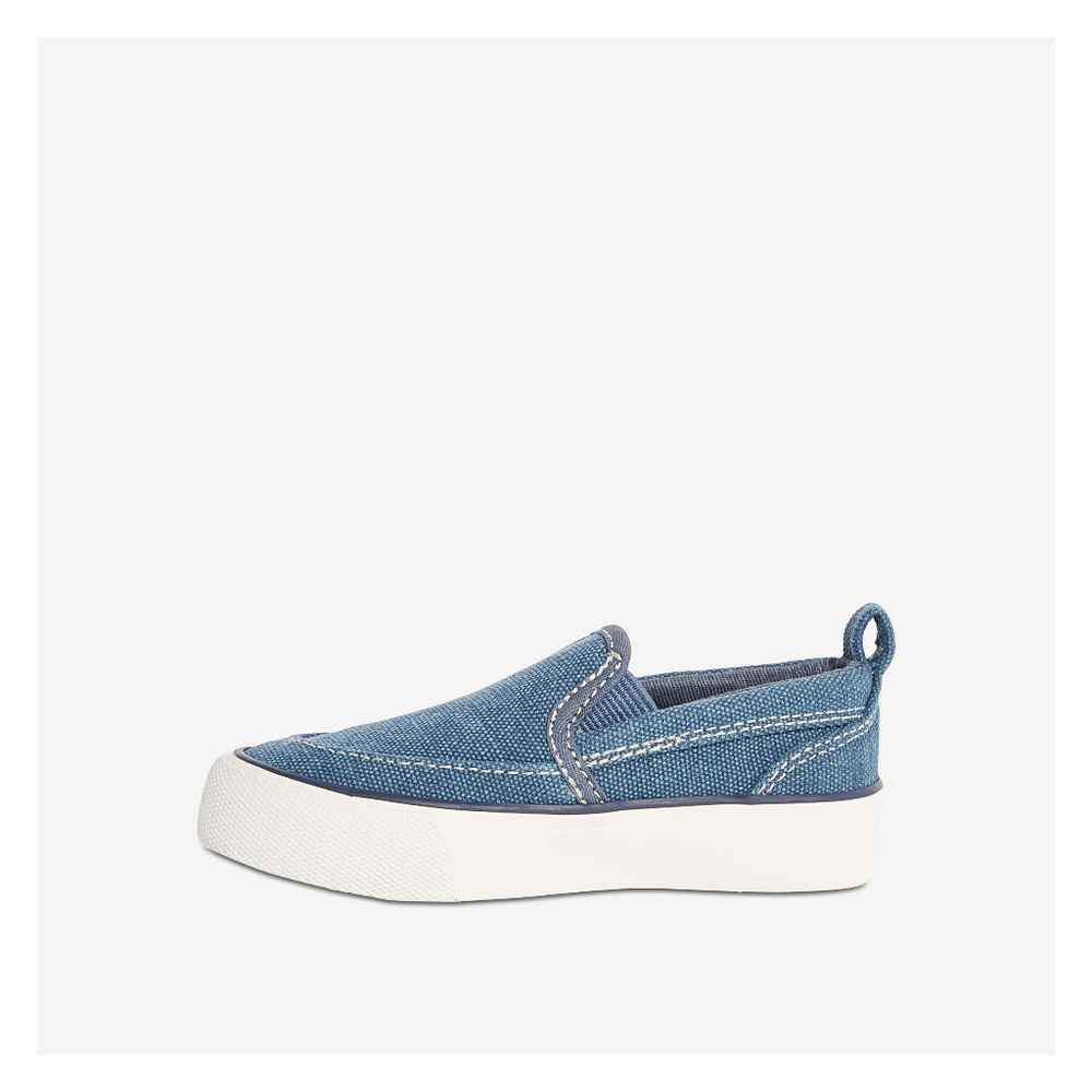 NWT Joe Fresh Boys Blue Denim Slip On Sneakers - Picture 3 of 8